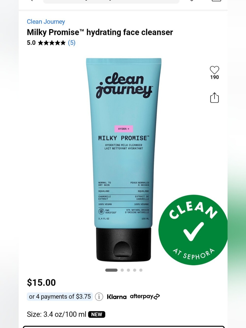Milky Promise Hydrating Face Cleanser